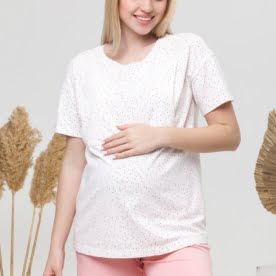 Пижама для беременных и кормящих мам JANICE NW-5.8.1 розовый